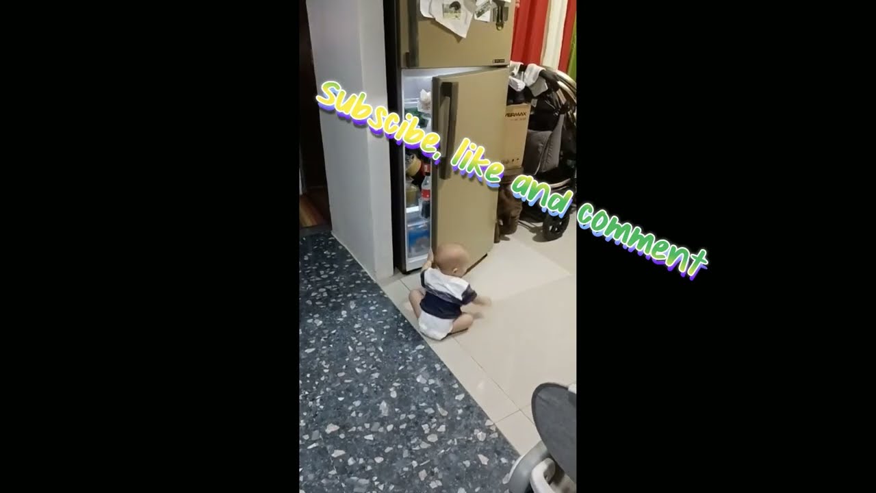 Little Trouble Raids the Fridge!