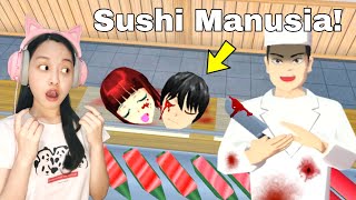 Rahasia Penjual Sushi Sakura! Ternyata Dagingnya Manusia! [Sakura School Simulator Indonesia]