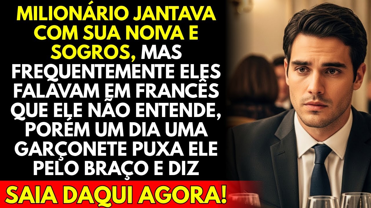 Milionário Jantava Com Noiva e Sogros Quando a Garçonete Pede Para Ele Fugir De Lá