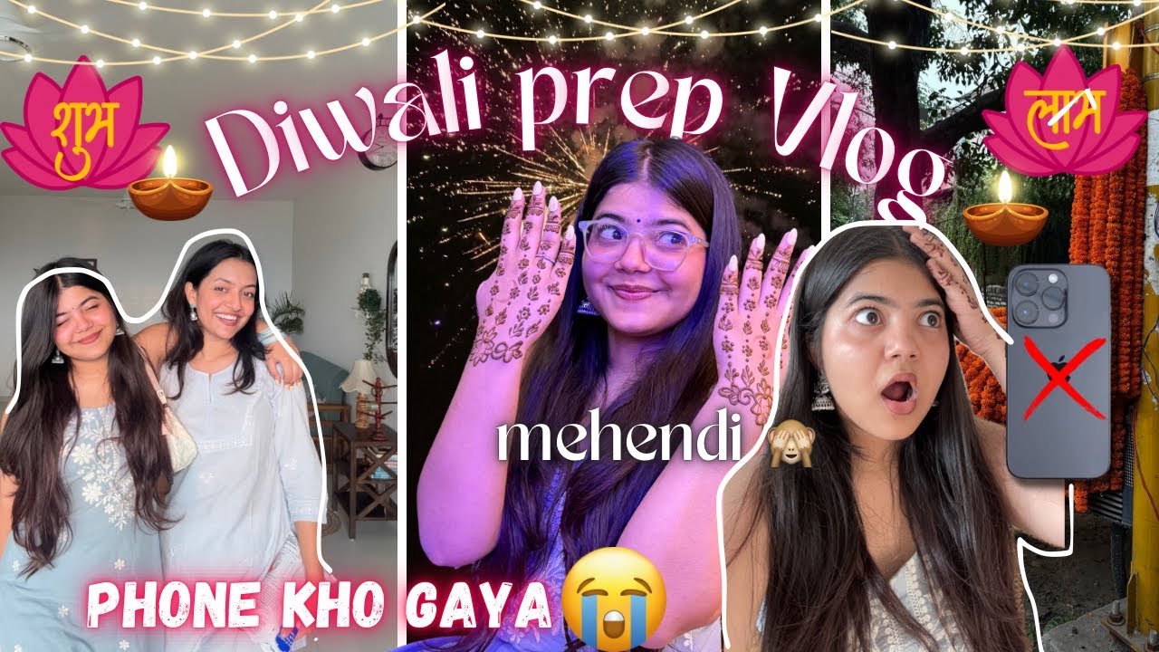*Chhoti Diwali* Vlog 🪔🎇❤️✨ (Lost my Phone! 😭😭) || Tejasvi Rajput || 