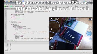 RPi Pico/MicroPython + ILI9341 SPI Display with Touch