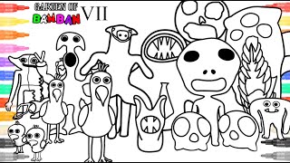 Garten of Banban 7 New Coloring Pages / How to Color All Bosses and Monsters GOB 7 / NCS Music