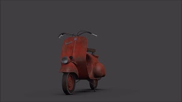 Vespa Piaggio 1950 - 3D Model