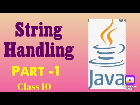 CH-7 | STRING HANDLING| PART-1 - YouTube