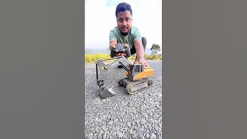 REMOTE CONTROL EXCAVATOR TOYS, 11 CHANNEL RC CONSTRUCTION VEHICLES, HYDRAULIC, UNBOXING AND TESTING