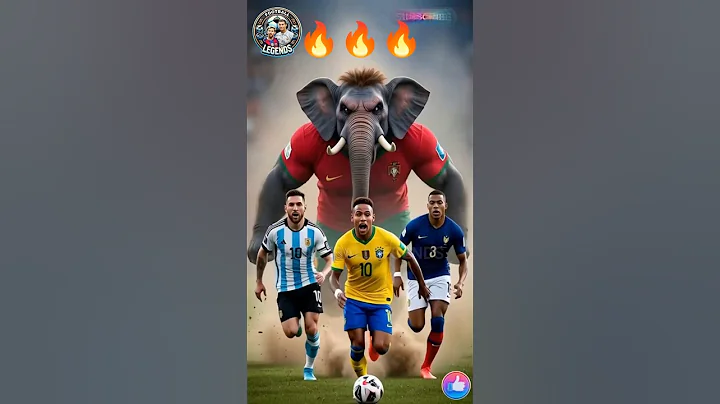 Who Wins? Ronaldo’s Tiny hero vs Messi, Mbappe & Neymar’s super heroes! 😳💥 #shorts #football #messi