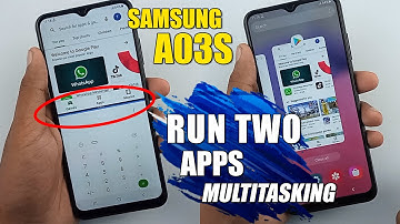 How To Do Multitasking Use Two Applications In One Time - Samsung Galaxy A03s