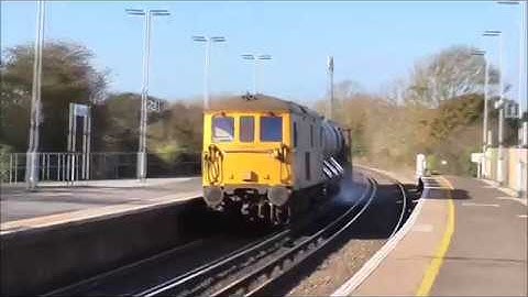 GBRf Class 73213 + 73201 At Ford Working 3W91 RHTT - Sunday 5th November 2017