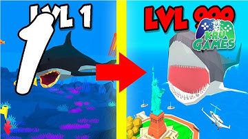 Idle Shark World: Hungry Monster Evolution Game Gameplay Walkthrough #1 (Android, IOS)