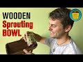 Wooden Sprouting Bowl With Jars - DIY