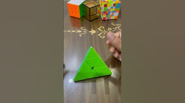 Solving pyraminx!! #cube #tricks #cuber  #shorts #youtubeshorts #ytshorts