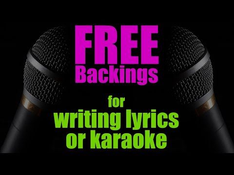 Song Backing Tracks To Write Lyrics For Songwriter Exercise Finished Backing Track To Sing Over 