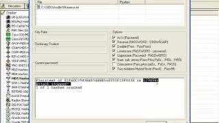 Descriptografando senhas MD5 usando Cain & Abel e MD5Descrypter