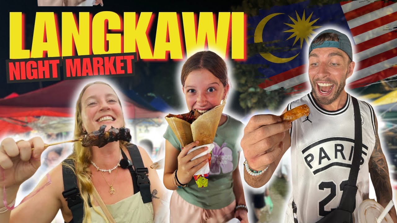 Pantai Cenang Night Market Langkawi | Street Food & Family Adventure in Malaysia