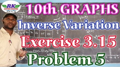 TN 10th Maths|Graph of Variation|Exercise 3.15|Problem 5|in tamil