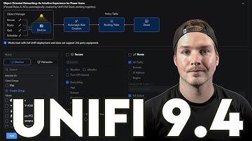 UniFi Network 9.4 : Object Oriented Networking, Policy Table