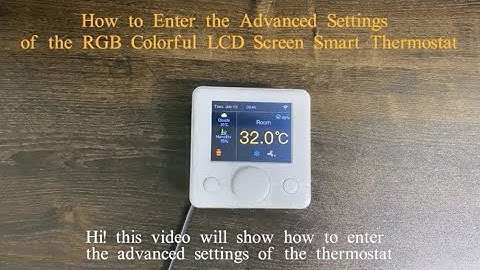 Entering Advanced Settings of Smart Thermostat(Fan coil/Integrated Version) -55