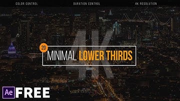 Minimal Lower Thirds | Free After Effects Templates