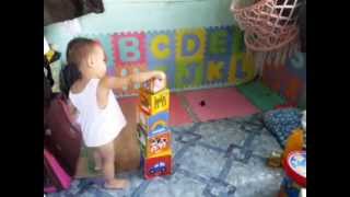 Performing the Box Stacking Algorithm from a 2 year old