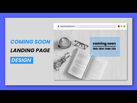 Coming Soon Website Template | Coming Soon Landing Page | HTML , CSS & JavaScript