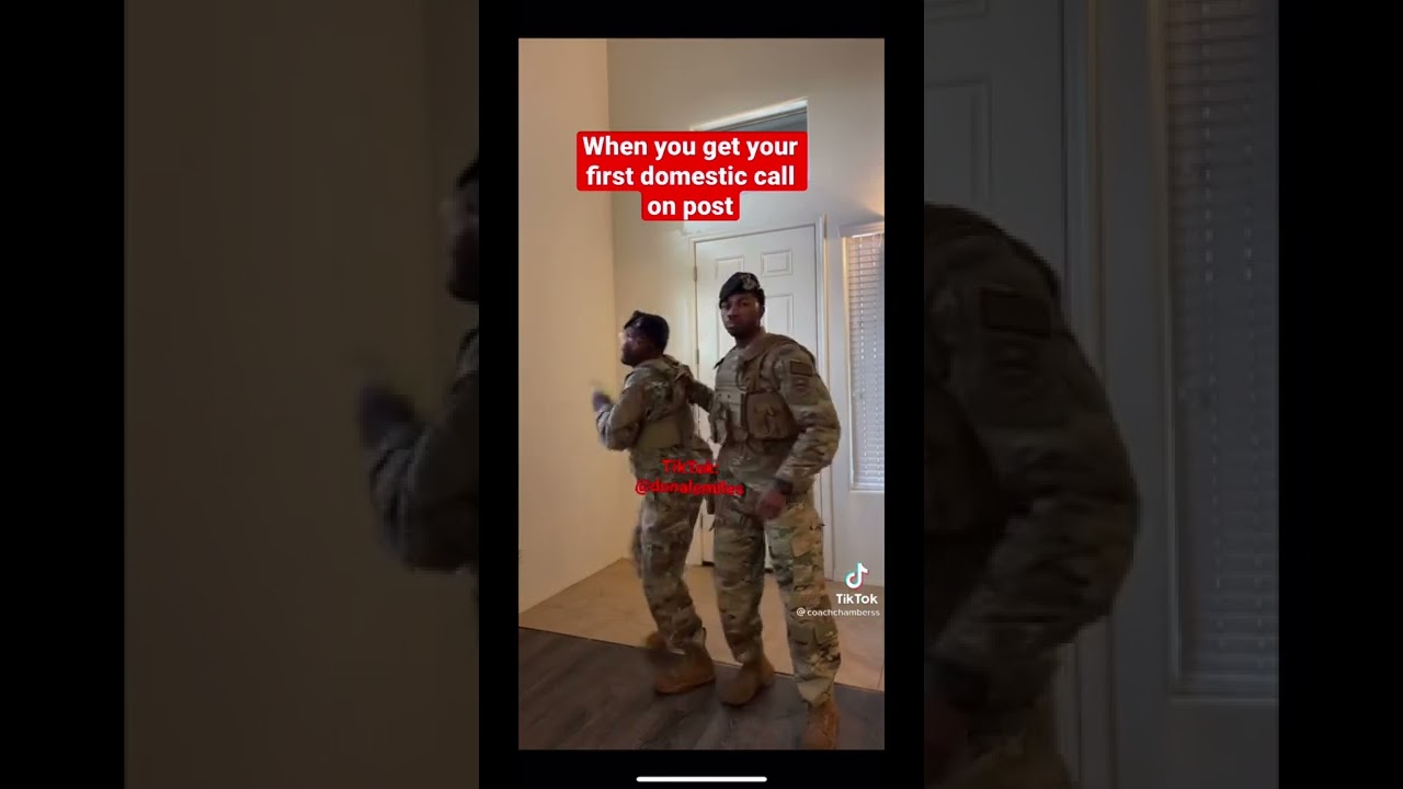 SECURITY FORCES GET THEIR FIRST DOMESTIC VIOLENCE CALL ON POST !!