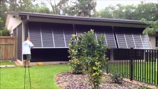 Bahama Shutters for Exterior Windows This video displays design and installed by Ron