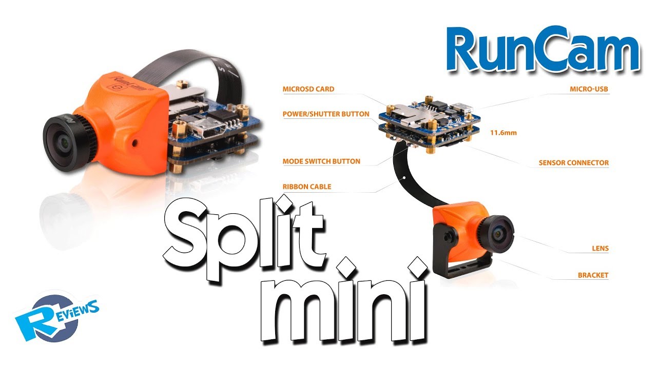 RunCam Split mini Whats inside, and Raw true color race track footage