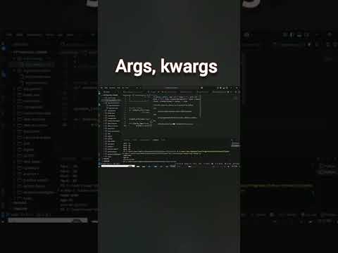 Args, Kwargs #pythonprogramming