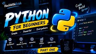 Python for Beginners 🔥 Learn Python from Zero | Part 1 | HackWithKrish