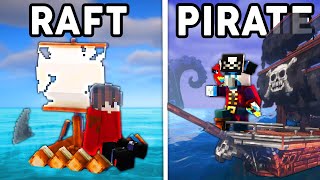 I Made 100 Players Simulate a PIRATE Civilization in Minecraft...