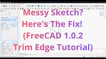 FreeCAD 1.0.2 | How to use Trim Edge | Sketch WB