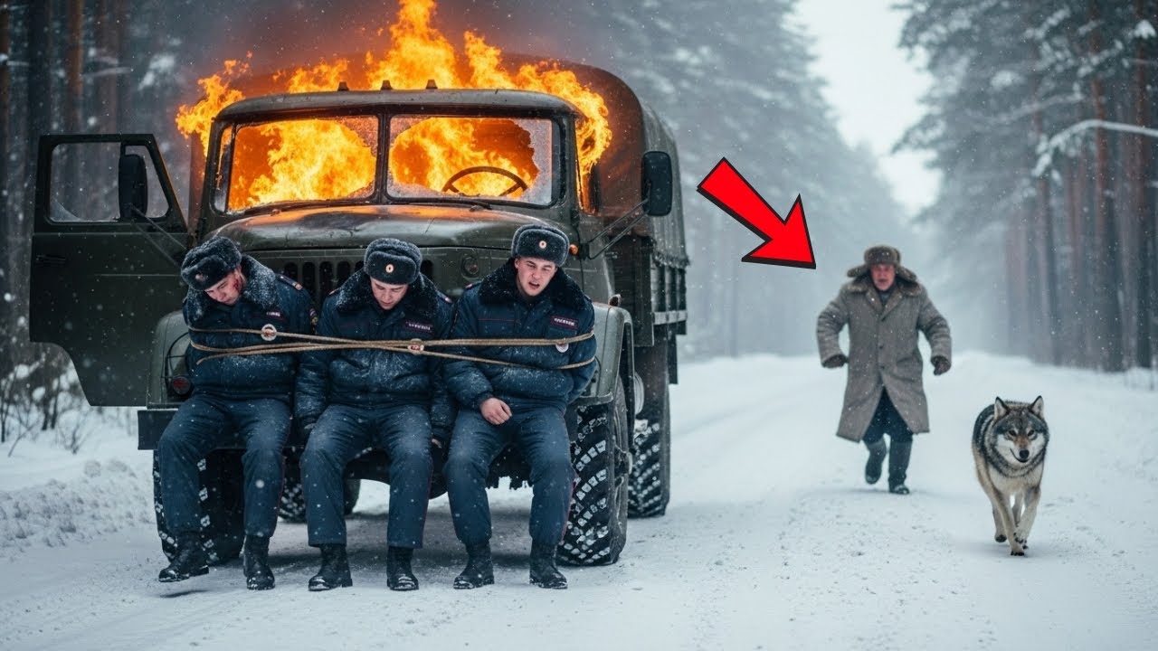 «Троих полицейских обрекли на смерть в огненной машине — но старик и волк вернули их к жизни»