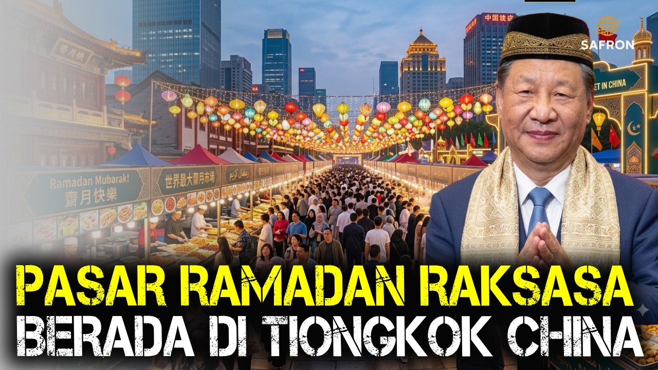 China Menggelar pasar Takjil Ramadan Terbesar di Dunia