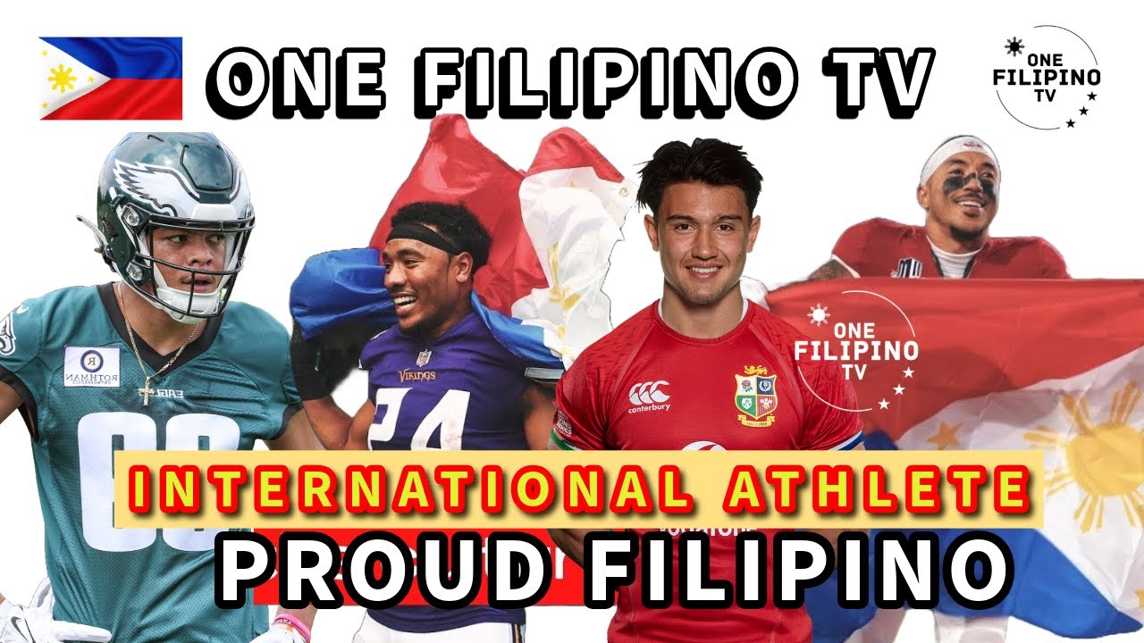 THIS INTERNATIONAL ATHLETES ARE PROUD FILIPINO 