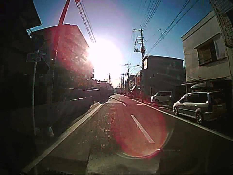 埼玉 道路飛び出し 金髪 自転車 ドライブレコーダー
