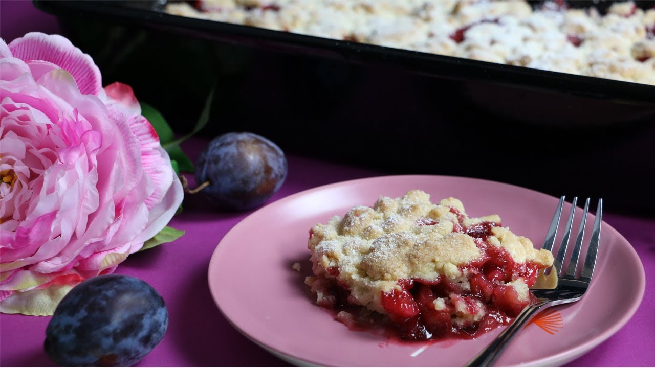 Pečene šljive sa slatkim mrvicama - Šljivopita - Plum crumble