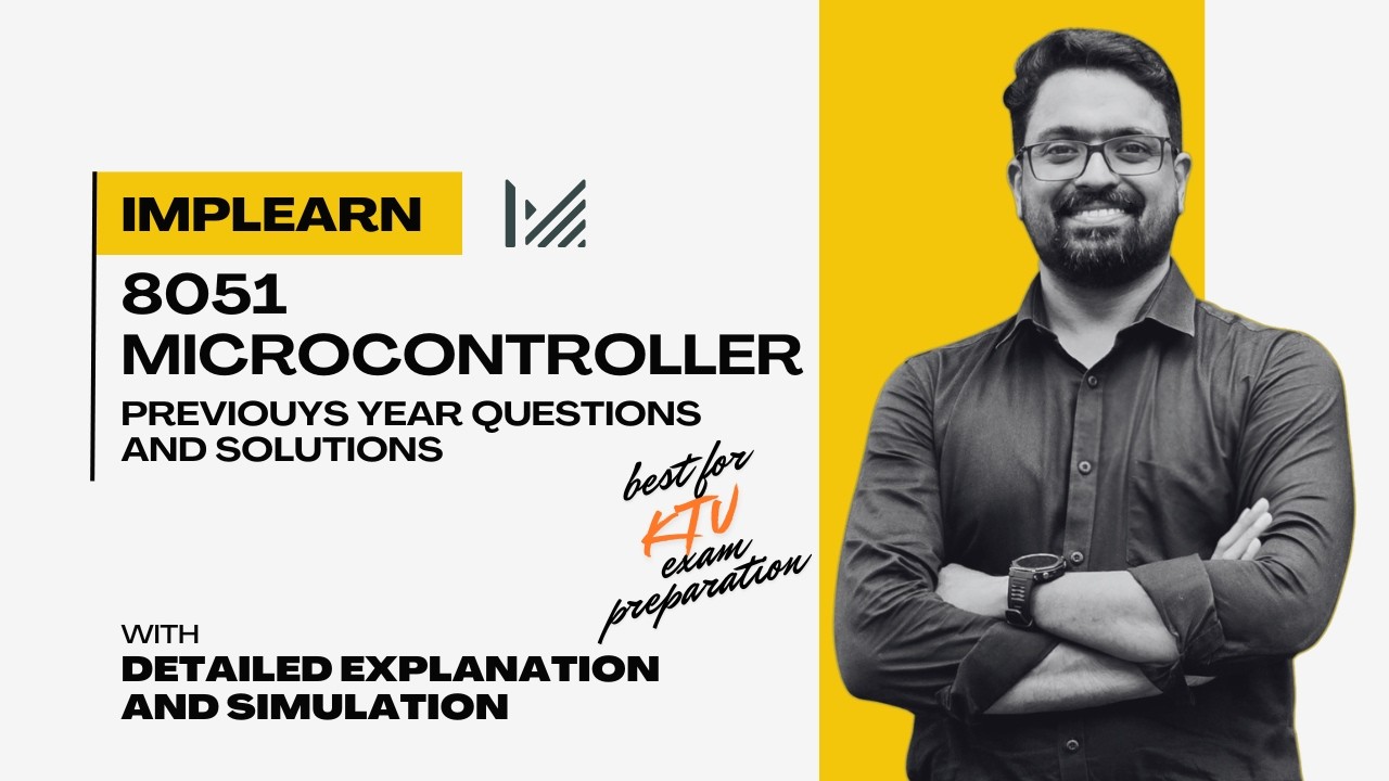 Previous Year Questions and solutions | 8051 Microcontroller | Exam ...