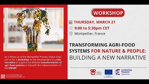 Workshop « Transforming Agri-food systems : Building a new narrative » - Participants