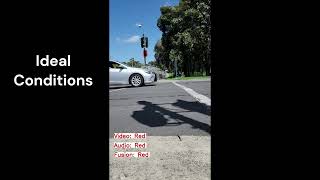 Audio Visual Traffic Light State Detection for Urban Robots