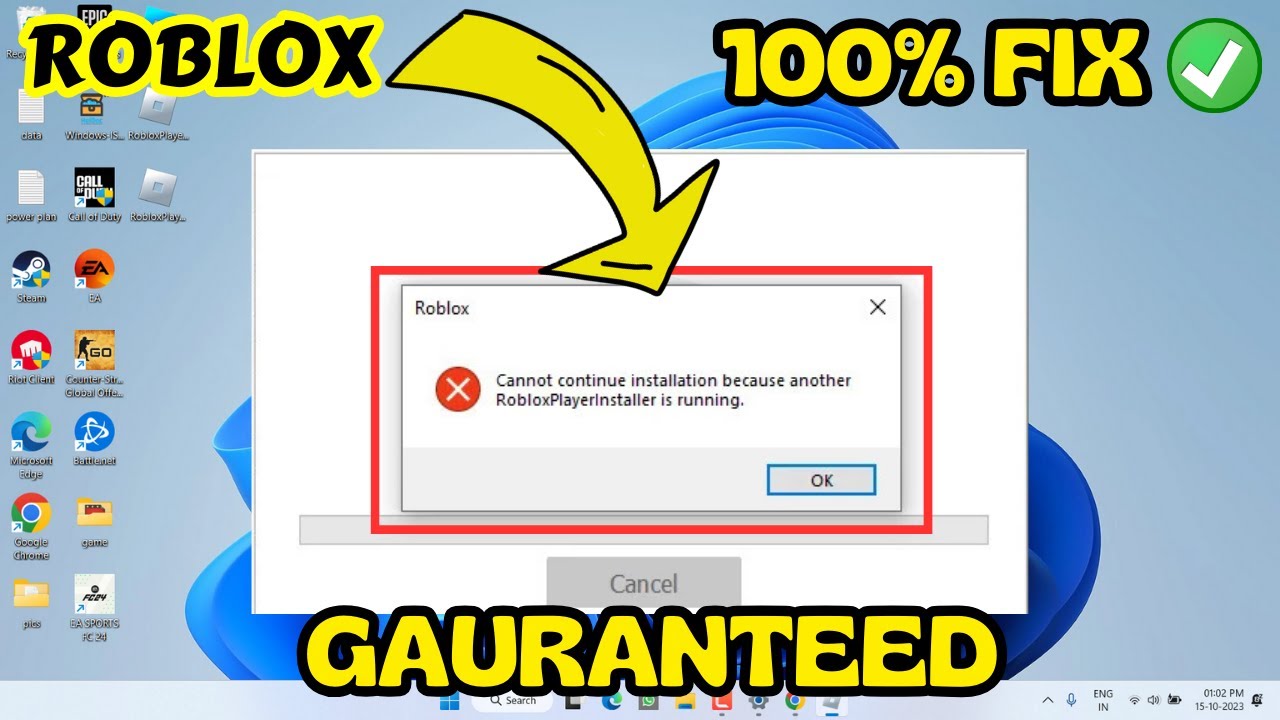 FIXED: Roblox Installer Not Working 2023  Fix Roblox Installer Cannot  Continue Installation 