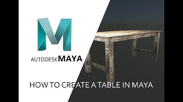 HOW TO MODEL OR CREATE A TABLE WITH MAYA