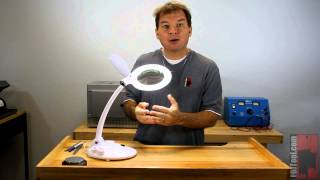 Deluxe Magnifying Bench Lamp with 72 LEDs