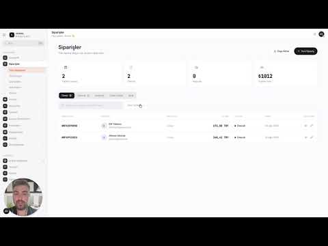 Siparişler Sayfası Bölüm 1 eğitim videosu kapağı
