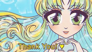 THANK YOU! ✦ semi-chibi mini fake screenshot ✦ drawing process