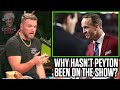 Pat McAfee Talks Why Peyton Manning Hasn't Been On The Show