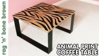 Animal Print Coffee Table