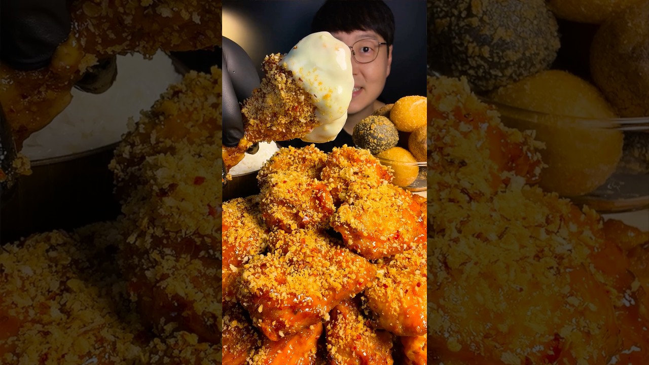 푸라닭 신메뉴 홍고추마요 치킨 먹방ASMR 🔥#mukbang