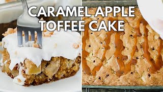 Caramel Apple Toffee Cake