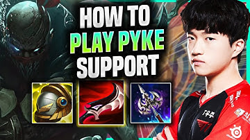 LEARN HOW TO PLAY PYKE SUPPORT LIKE A PRO! - T1 Keria Plays Pyke Support vs Leona! | Season 2022