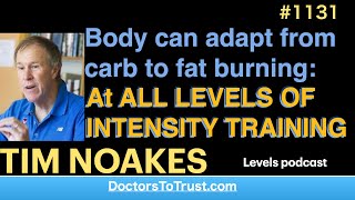 TIM NOAKES b | Body can adapt from carb to fat burning: At ALL LEVELS OF INTENSITY TRAINING